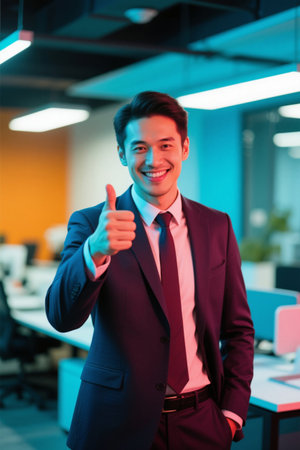 Suit men's office likes successの素材