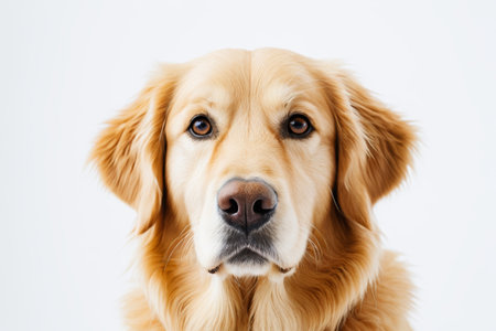 A dog looking at the cameraの素材