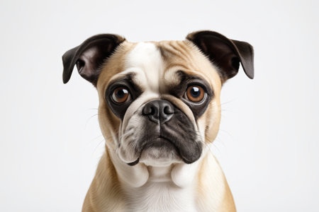 A dog looking at the cameraの素材