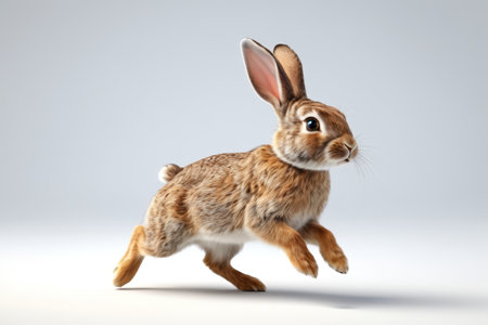 Running on a white background with a gray backgroundの素材