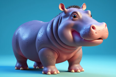 Toy River Matt on blue background Writeの素材