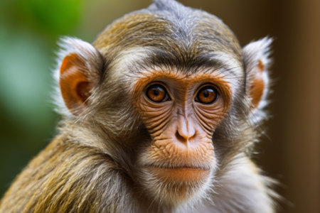 Monkey with long neck and noseの素材