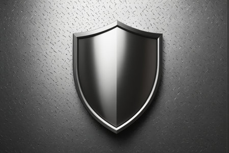 Background image of metal shieldの素材