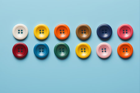 Colorful button arrangement display materialの素材