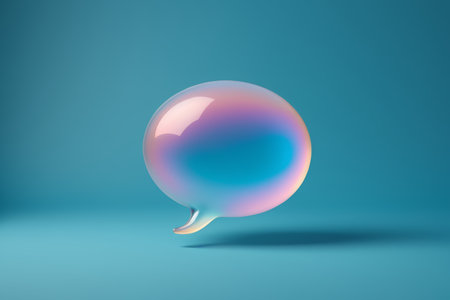 Color Gradient Dialogue Bubble Design Materialの素材