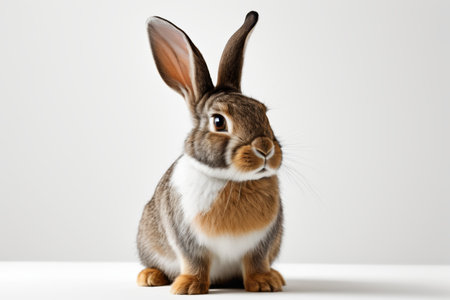 Close-up of the cute pet rabbit sittingの素材