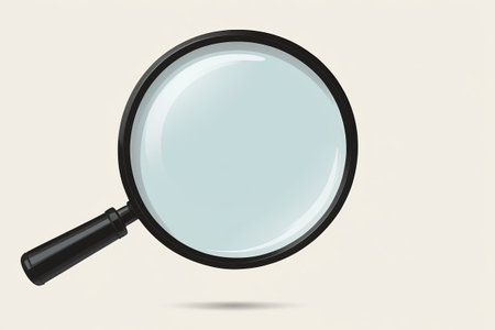 Magnifier close-up image materialの素材