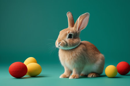 Easter Bunny and Egg Stock Footageの素材