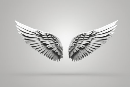 White wing design element materialの素材
