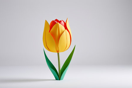 Yellow Origami Tulip Still Lifeの素材