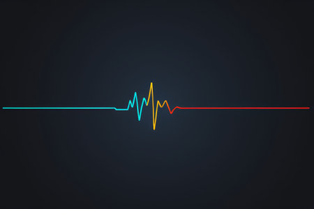 Color ECG line graphicsの素材