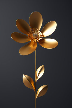 Golden Flower 3D Model Materialの素材