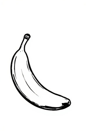 Hand drawn cartoon banana patternの素材