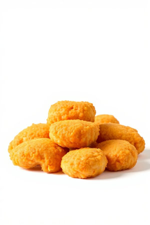 Stacked fried chicken piecesの素材