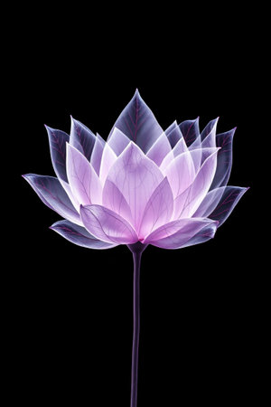 Purple transparent texture lotusの素材