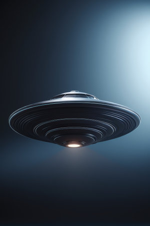 Science fiction style UFOsの素材