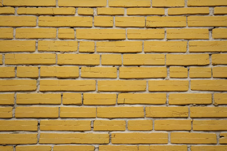 Yellow brick wall texture backgroundの素材