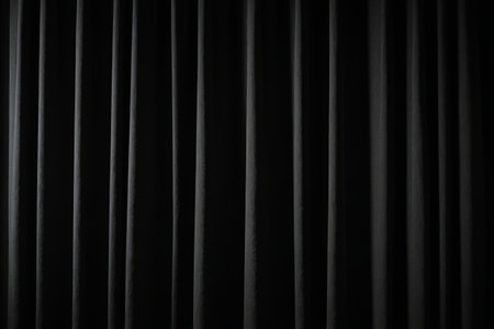 Black curtain background materialの素材