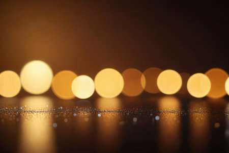 Golden Spot Bokeh Effect Backgroundの素材