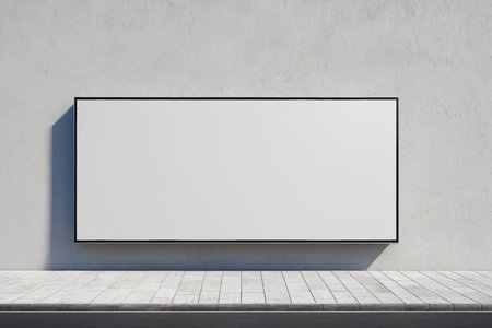 Outdoor blank billboard displayの素材