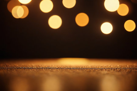 Golden light spot background blurred light and shadow materialの素材