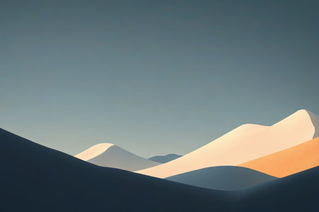 Desert natural scenery and distant sceneryの素材