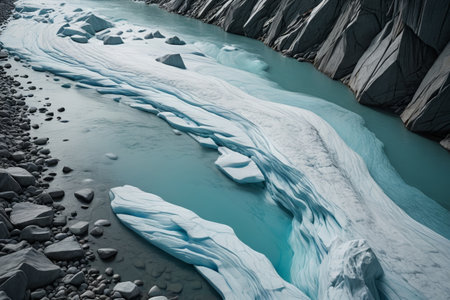 Glacier River Natural Landscapeの素材