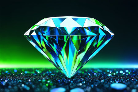 Close-up of the brilliant diamondの素材