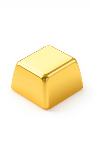 Close-up of gold barsの素材