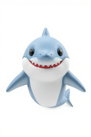 Cute cartoon shark imageの素材