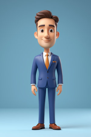 Cartoon Business Man Imageの素材