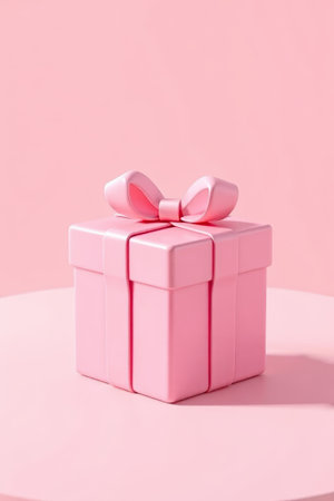 Pink Gift Box Close-upの素材