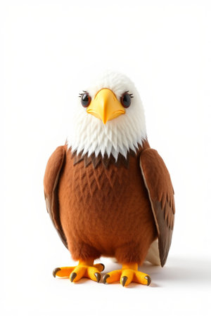 Standing Bald Eagle Plush Toyの素材
