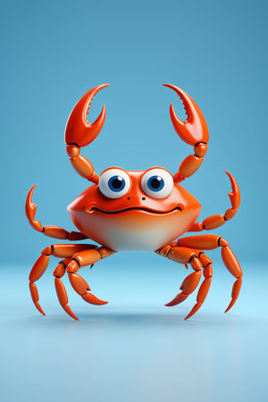 Cartoon crab image materialの素材