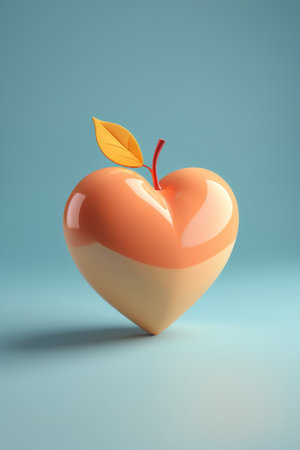 Heart-shaped apple design materialsの素材