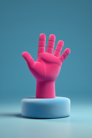 Pink Palm Model Close-upの素材