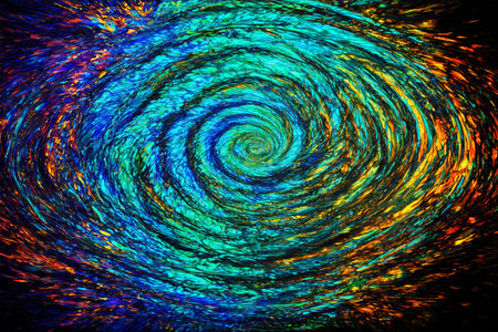 Colorful abstract vortex background materialの素材