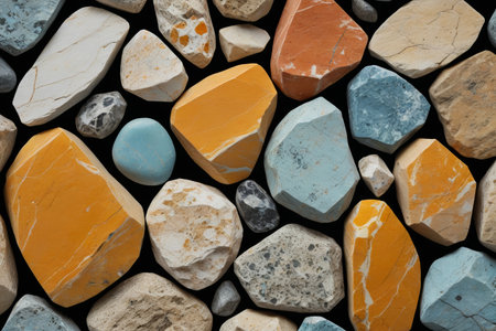 Close-up of colorful stone textureの素材