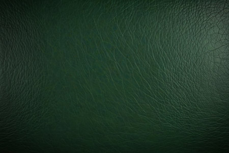 Green leather textured close-up materialの素材