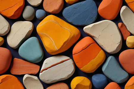 Close-up of colorful stone textureの素材