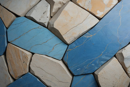 Colored stone patchwork texture patternの素材