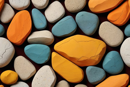 Colorful stone arrangement patternの素材