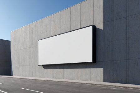 Outdoor blank billboard wallの素材