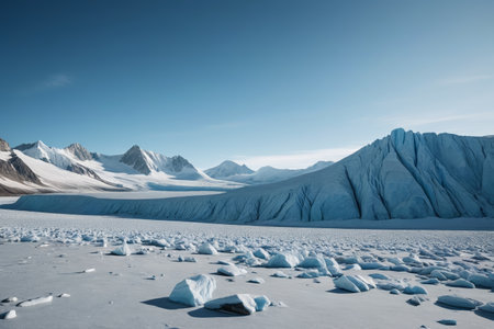 Glacier Snow Mountain Natural Landscapeの素材