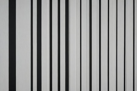 Black and white vertical stripe wall texture materialの素材