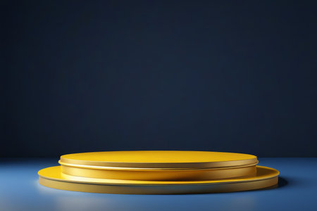 Gold double-layer circular display standの素材