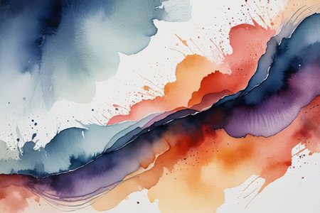 Abstract watercolor art background materialの素材