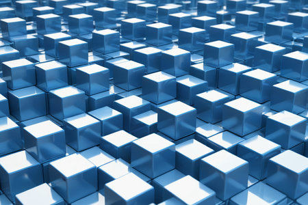 Blue Cube Arrangement Sceneの素材
