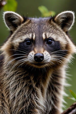 Raccoon Close-up Close-upの素材