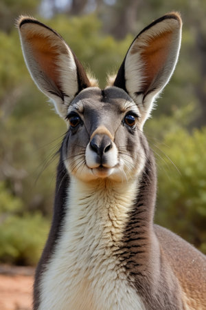 Close-up of a kangarooの素材